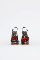 Dolce & Gabbana Python Flower Heel