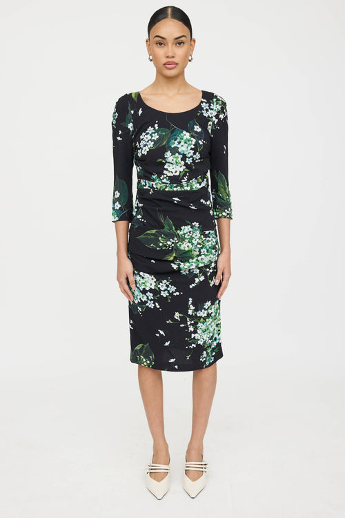 Dolce & Gabbana Floral Ruched Dress
