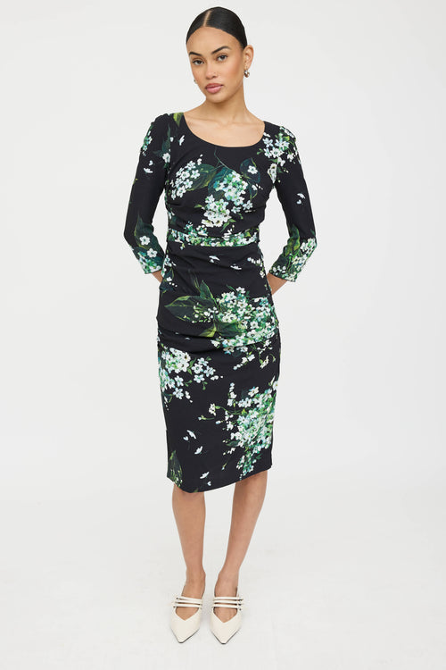 Dolce & Gabbana Floral Ruched Dress