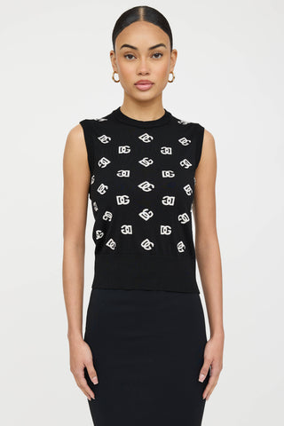 Dolce & Gabbana Knit Logo Vest