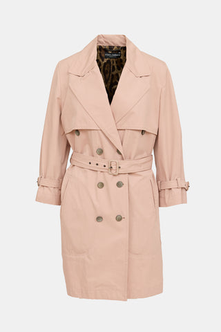 Dolce & Gabbana Double Breasted Trench Coat