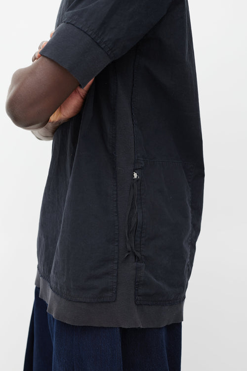 Damir Doma Black Distressed Zip Pocket T-Shirt