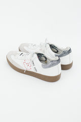 Damir Doma X Lotto White & Multicolour Leather Low Sneaker