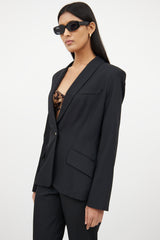 Dolce & GabbanaBlack Wool Two Piece Suit