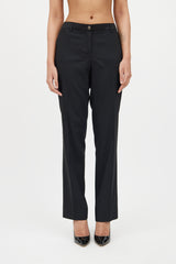 Dolce & GabbanaBlack Wool Two Piece Suit
