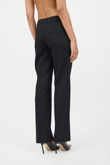 Dolce & GabbanaBlack Wool Two Piece Suit