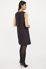 Dolce & Gabbana Black Brocade Sleeveless Dress