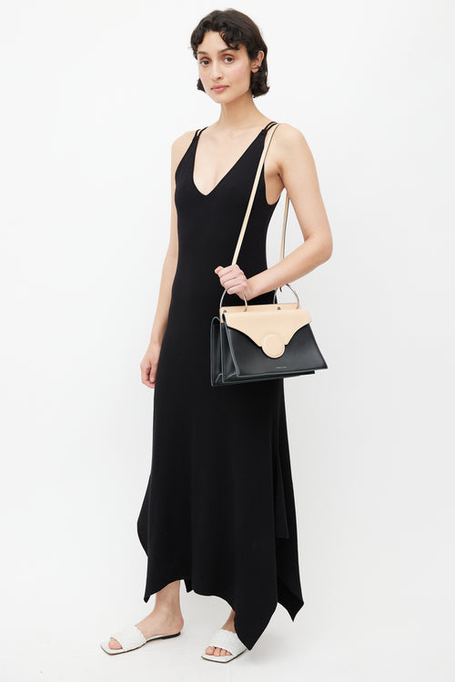 Danse Lente Black & Beige Leather Phoebe Bag