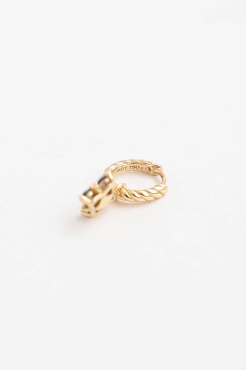 David Yurman 18K Yellow Gold Petite Modern Renaissance Colour Drop Earrings