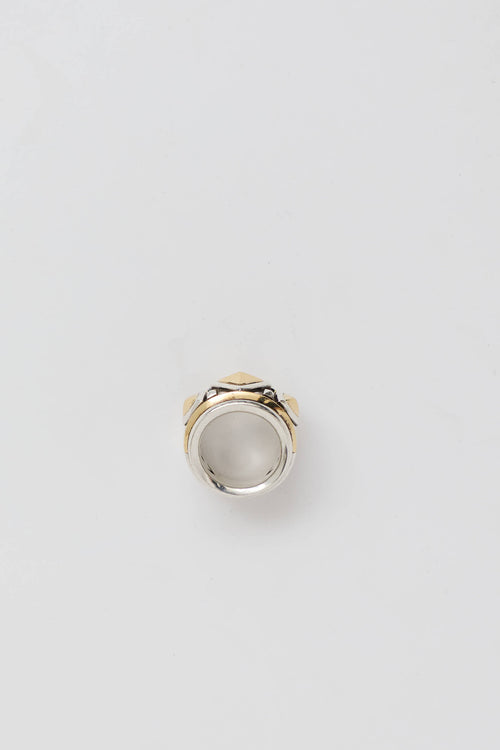 David Yurman Sterling Silver & 18K Gold Bold Renaissance Ring
