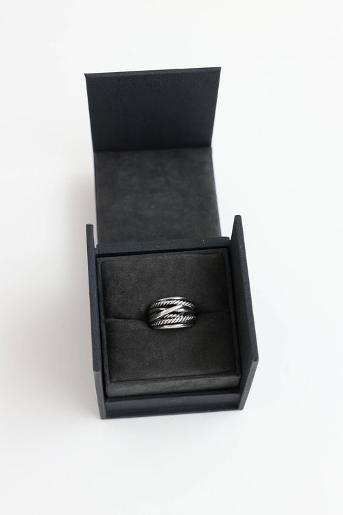 David Yurman Sterling Silver Crossover Ring