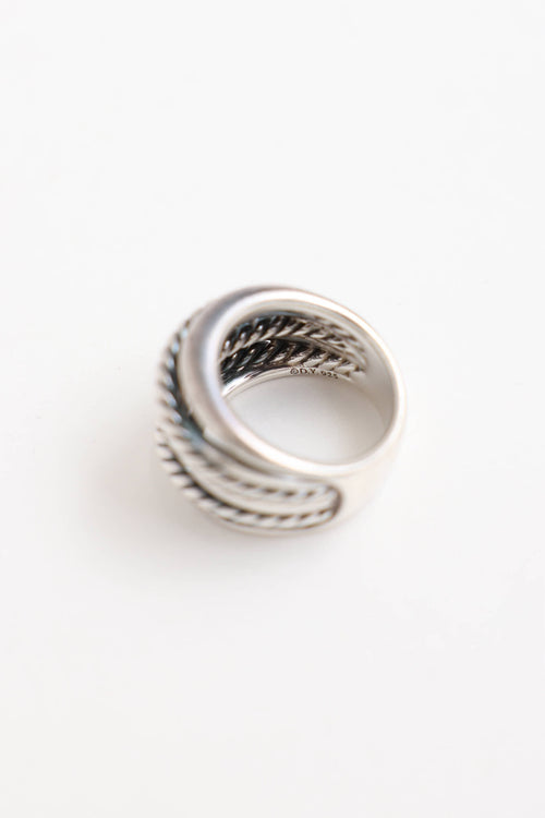 David Yurman Sterling Silver Crossover Ring