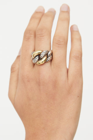  Sterling Silver & Gold Belmont Ring