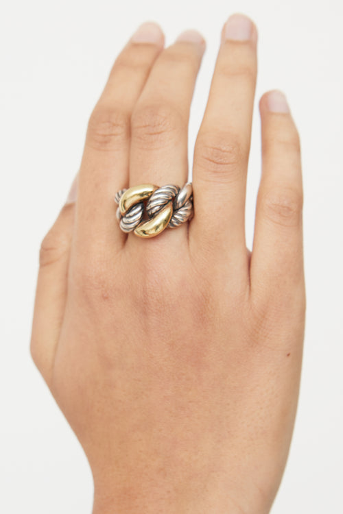  Sterling Silver & Gold Belmont Ring