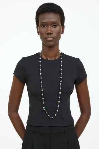 David YurmanSterling Silver Diamond Pearl Necklace