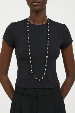 David YurmanSterling Silver Diamond Pearl Necklace