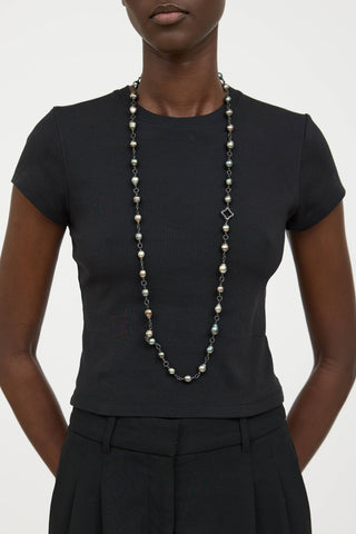 David YurmanSterling Silver Diamond Pearl Necklace