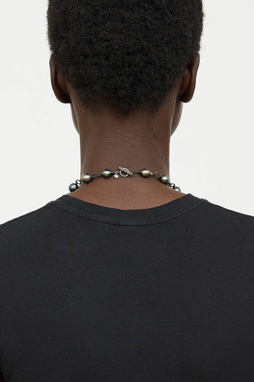 David YurmanSterling Silver Diamond Pearl Necklace