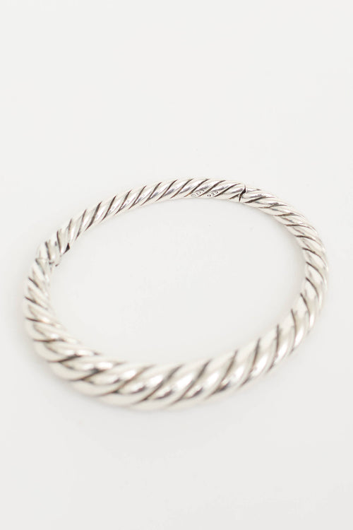 David Yurman Sterling Silver Pure Form Cable Bracelet