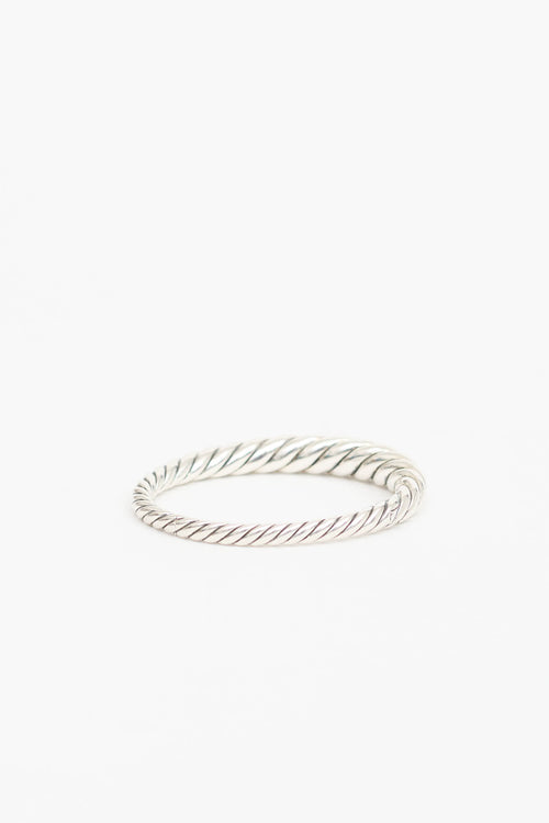 David Yurman Sterling Silver Pure Form Cable Bracelet