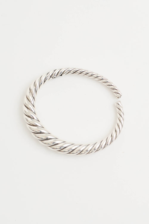 David Yurman Sterling Silver Pure Form Cable Bracelet