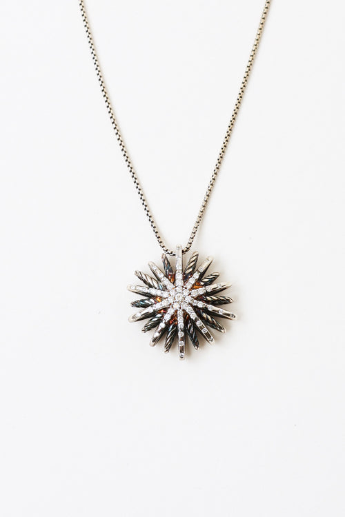 David Yurman 926 Diamond Starburst Necklace