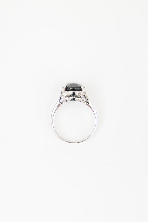 Fine Jewelry 18K White Gold & Sapphire Ring