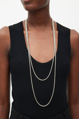 David Yurman Silver Box Chain Necklace