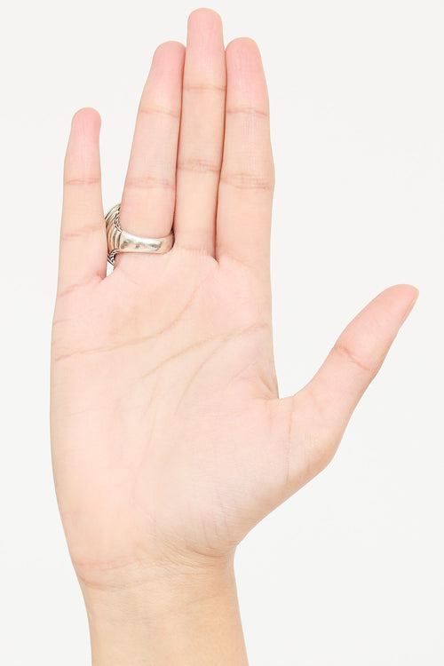 John Hardy Sterling Silver Batu Bedeg Ring