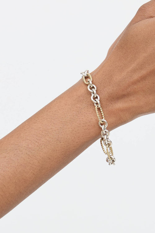 David Yurman Sterling Silver Figaro Bracelet