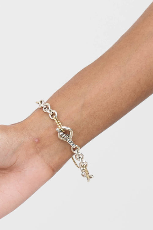 David Yurman Sterling Silver Figaro Bracelet