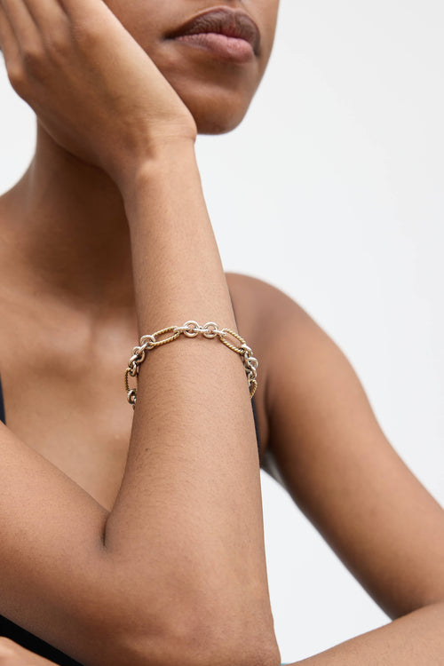 David Yurman Sterling Silver Figaro Bracelet