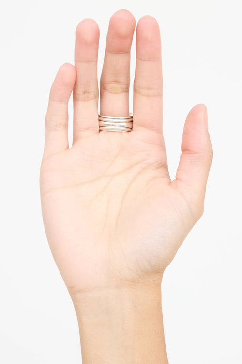 David Yurman Sterling Silver & 18K Gold Bold Renaissance Wide Ring