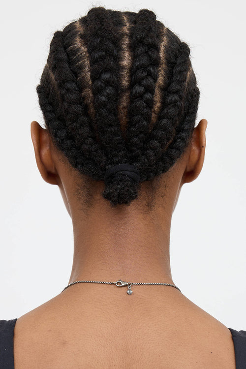 David Yurman Sterling Silver Pearl Station Necklace