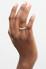 David Yurman Sterling Silver & Diamond Petite Pavé Stack Ring