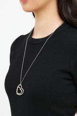 David Yurman Sterling Silver & 18K Gold Continuance Heart Necklace