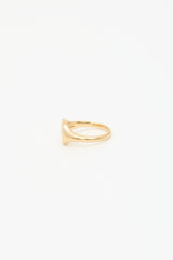 David Yurman 18K Yellow Gold & Diamond Signet Pinky Ring