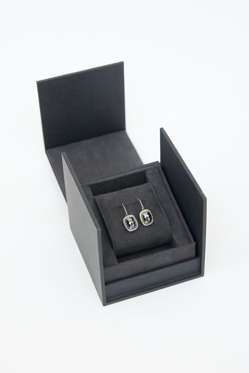 David Yurman Hematite & Diamond Noblesse Earrings