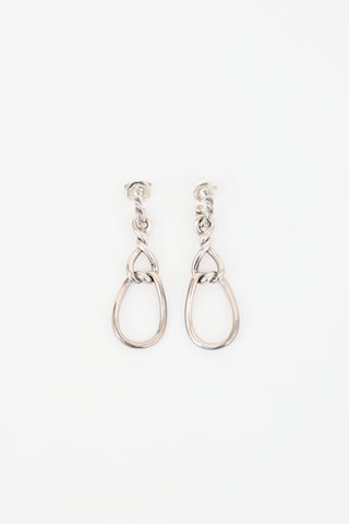 David Yurman Sterling Silver Continuance Triple Drop Earrings