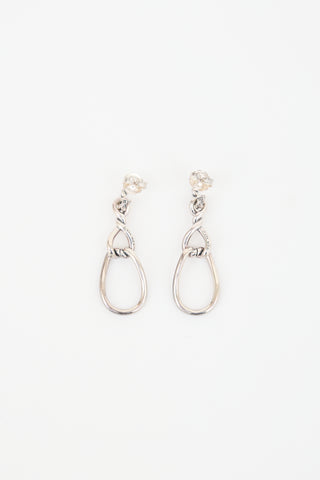 David Yurman Sterling Silver Continuance Triple Drop Earrings