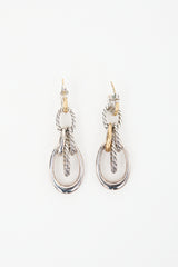 David Yurman Sterling Silver Pure Form Drop Earrings