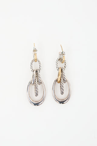 David Yurman Sterling Silver Pure Form Drop Earrings