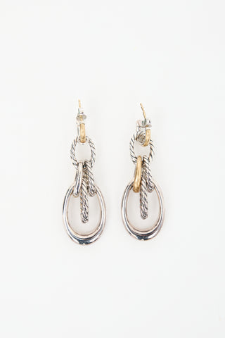 David Yurman Sterling Silver Pure Form Drop Earrings
