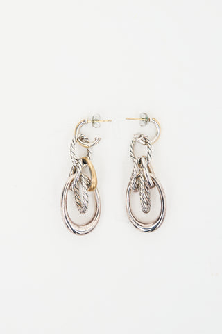 David Yurman Sterling Silver Pure Form Drop Earrings