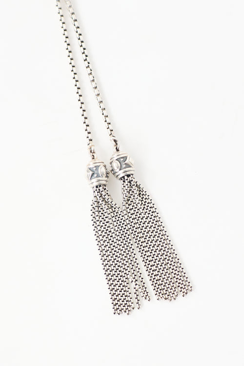 David Yurman Sterling Silver Renaissance Tassel Necklace