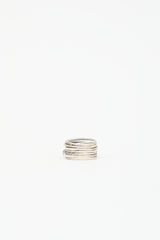 David Yurman Sterling Silver & Diamond Crossover Ring