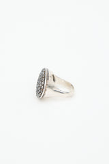 David Yurman Sterling Silver & Diamond Midnight Melange Ring