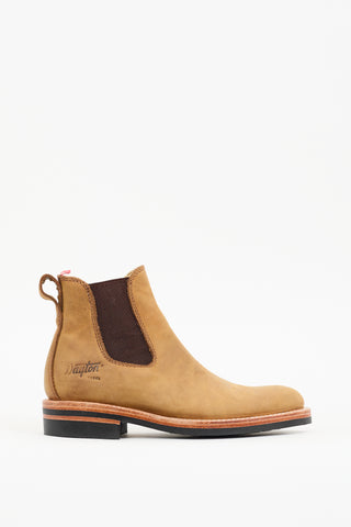 Dayton Beige Leather Wholecut Chelsea Boot