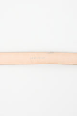 Déhanche Embossed Leather Hollyhock Belt