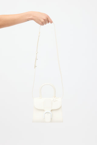 Delvaux White Leather Brilliant Mini Crossbody Bag